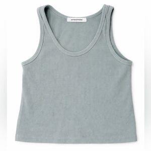 Perfectwhitetee Light Gray Sleeveless Top